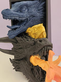 Fourth Wing Trio Booknook — 3D Printed Fantasy Bookshelf Insert image 0