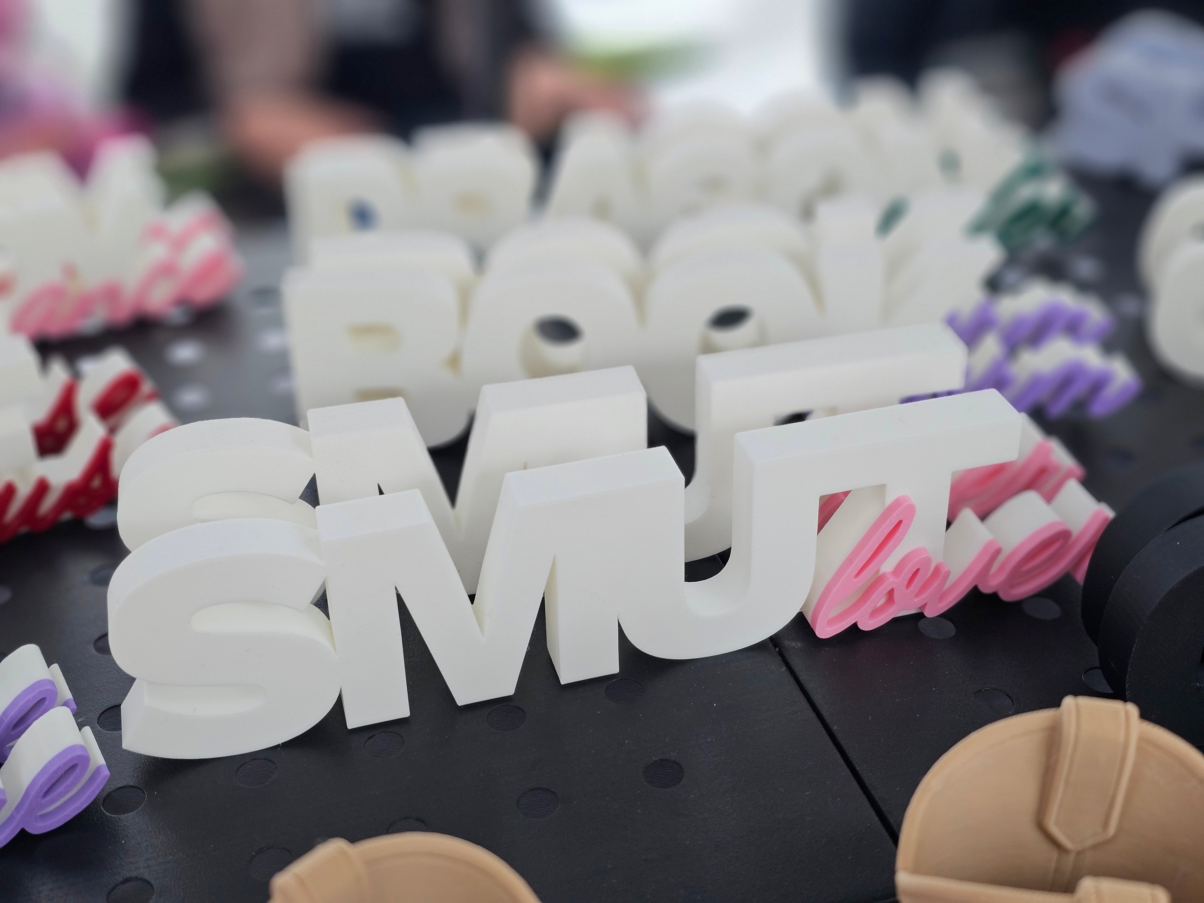 3D Printed Bookshelf Words | Decorative Book Lover Signs for Shelf Decor