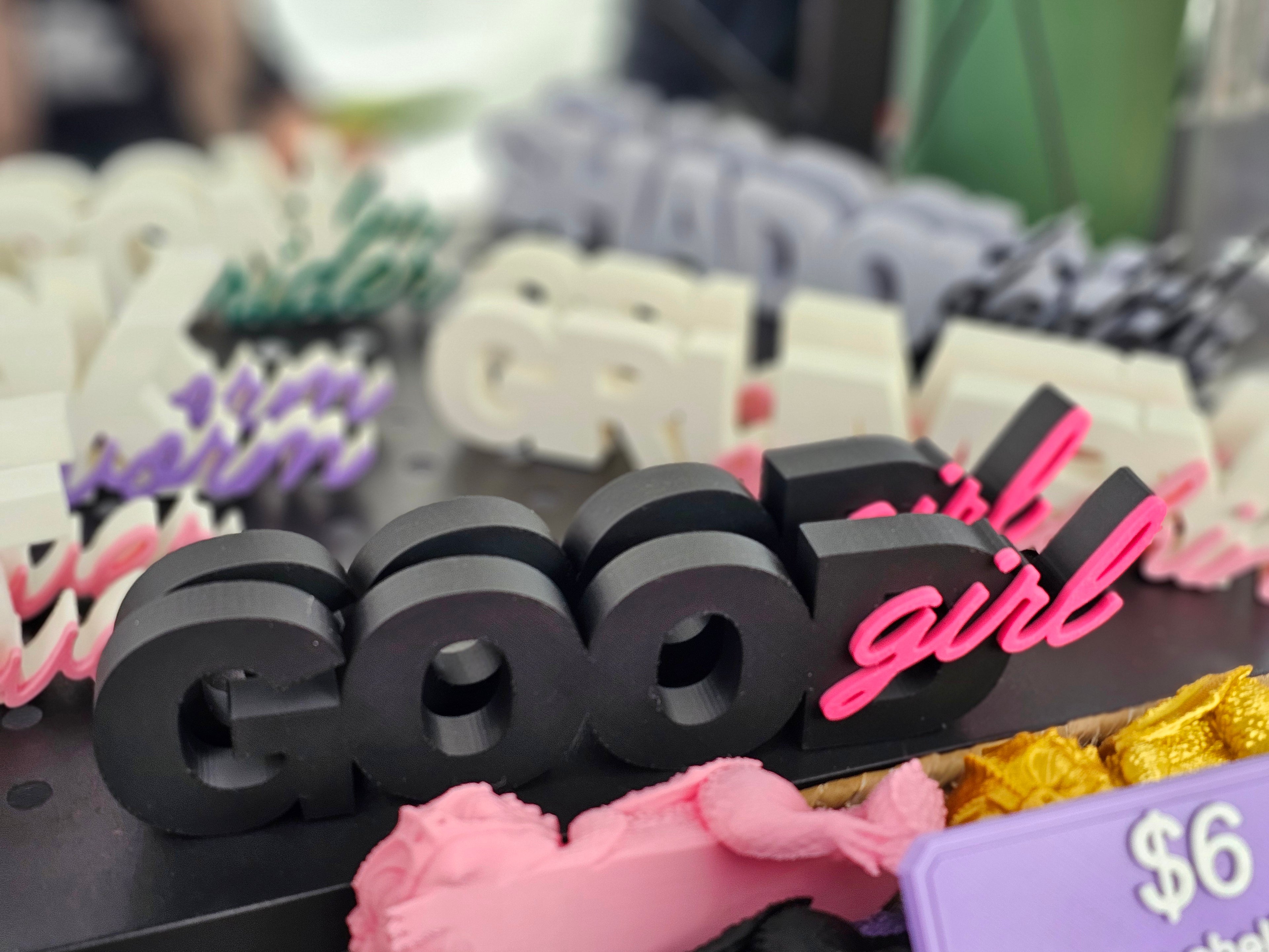 3D Printed Bookshelf Words | Decorative Book Lover Signs for Shelf Decor
