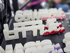 3D Printed Bookshelf Words | Decorative Book Lover Signs for Shelf Decor