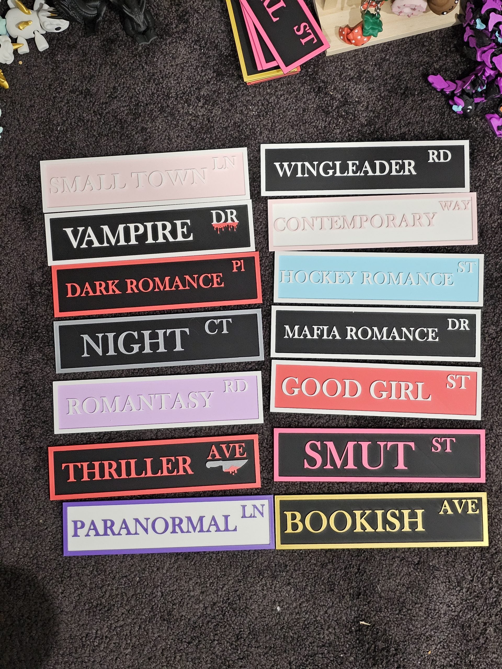 Bookish Street Signs | Personalized Literary Decor for Reading Nooks & Home Libraries image 0