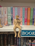 Cowboy Reader Figurine (Sitting) | 3D Printed Western Bookshelf Decor