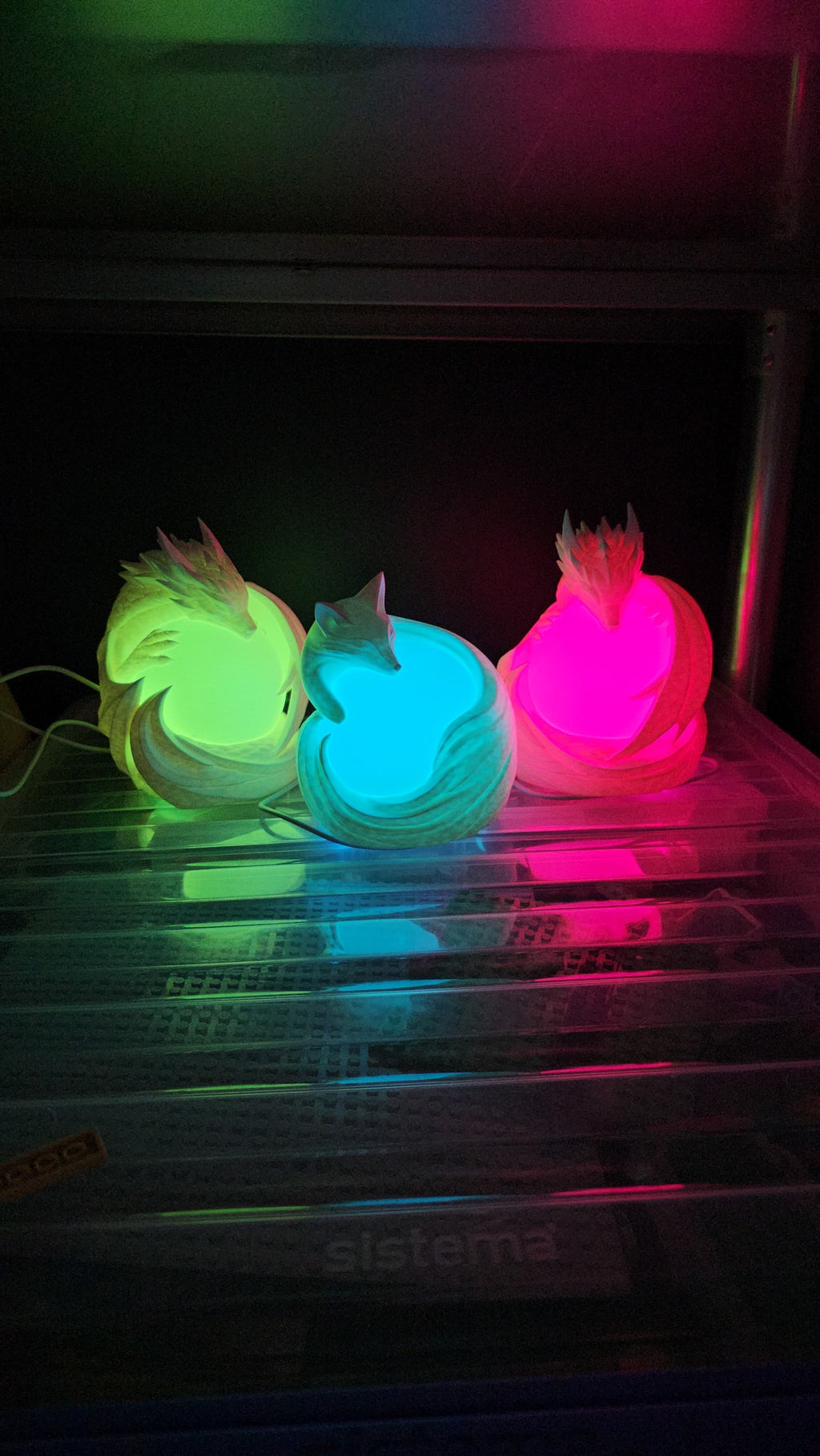 Fantasy Dragon LED Lamp - Multicolour angle 2