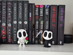 Gothic Grim Reaper Figurine & Skeleton with Rose | 3D Printed Halloween Bookshelf Decor image 1