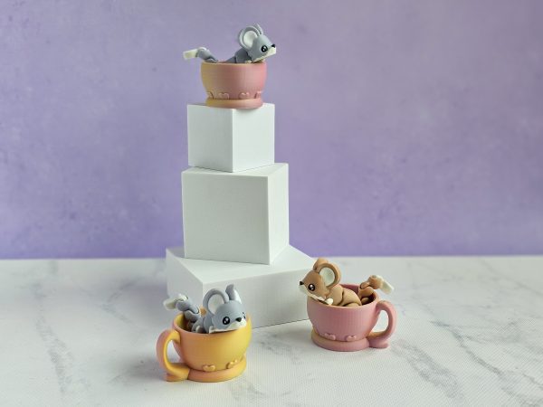 Critter - Midi Flexi Mouse in Teacup