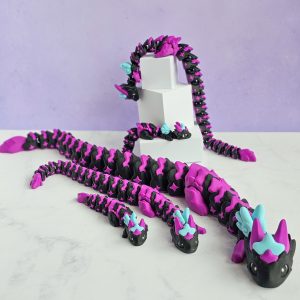 Atria Dragon - Black, Purple and Light Blue