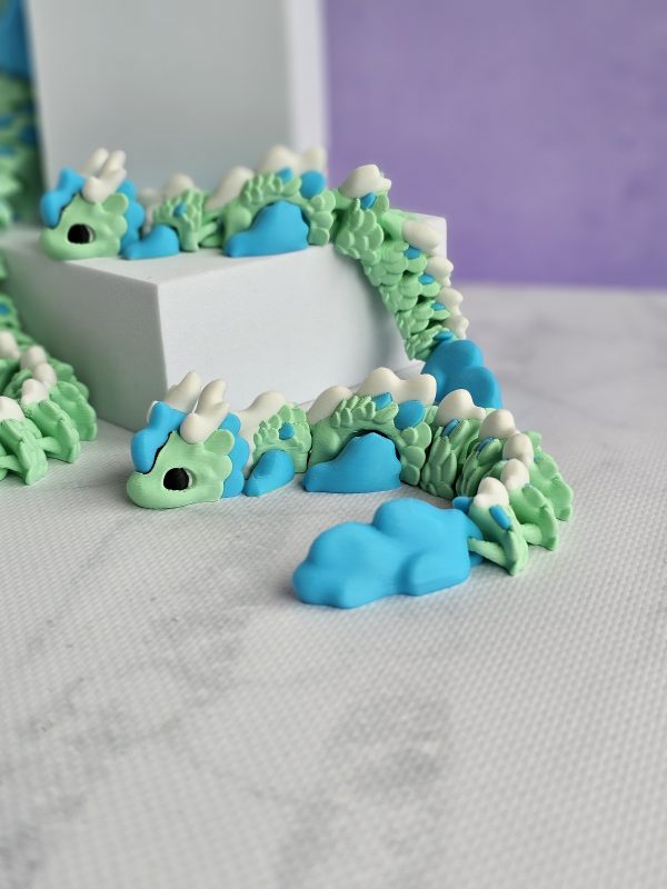 Kaida Dragon - Light Blue, Green and White