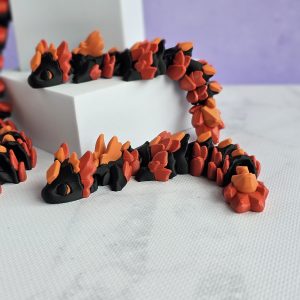 Rubikuro Dragon -  Black, Red and Orange