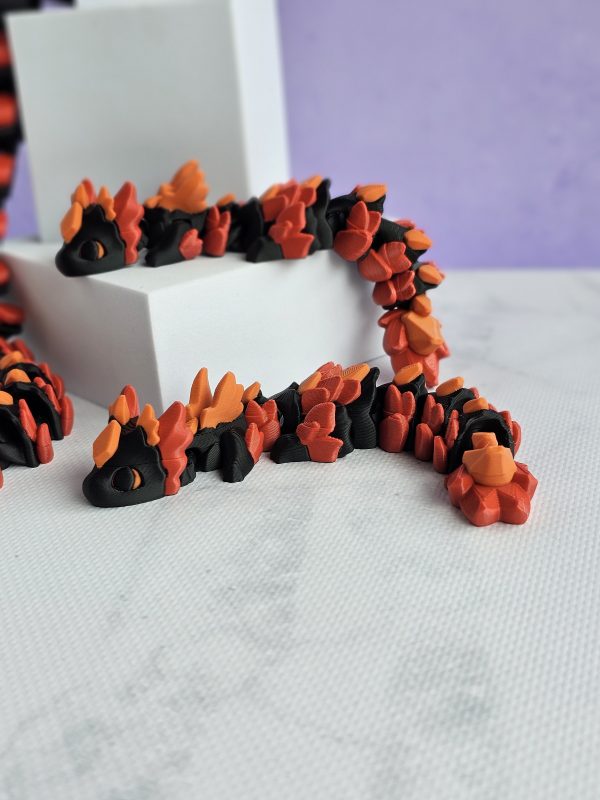 Rubikuro Dragon -  Black, Red and Orange