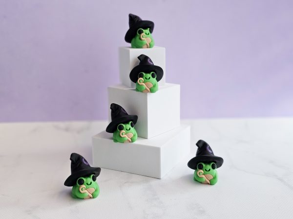 Clicker - Frog with Witches Hat