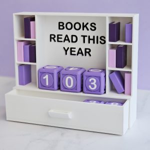 Books Read this Year Counter (Cube Version)