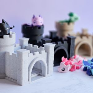 3D Printed Castle Playhouse | Miniature Fantasy Castle Toy for Kids